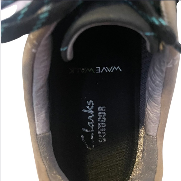 Clark’s Women’s Outdoor Leather Wave Walk Waterproof Hiking Shoes Khaki Size 7.5 - Picture 9 of 10